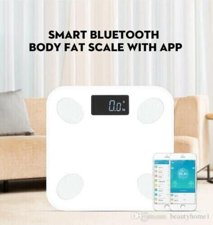Bilancia in VETRO Pesapersone Digitale Bluetooth Elettronica Portata 180 Kg B24